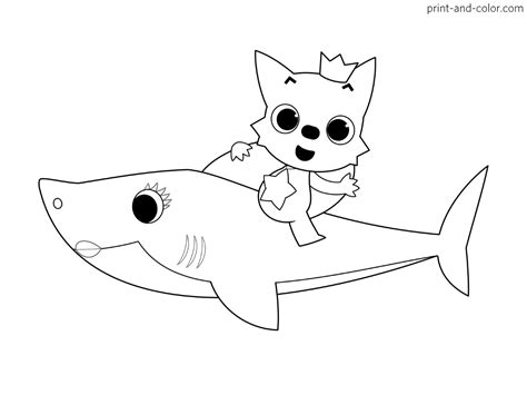 Baby Shark coloring pages | Print and Color.com