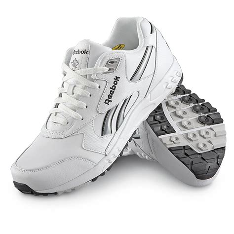 Men's Reebok® ERS™ 1000 Athletic Shoes, White / Black - 181628, Running ...