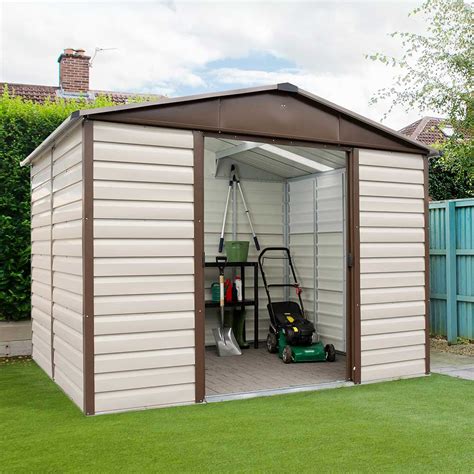 Yardmaster 10 x 8 TBSL Shiplap Metal Shed – Pure Garden Buildings