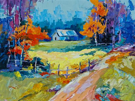 Autumn Country Road – Introduction – Academy of Fine Art and Acrylic ...