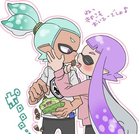 Inkling couple cuteness 💖 | Splatoon, Anime, Art