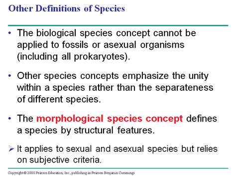 Other Definitions of Species