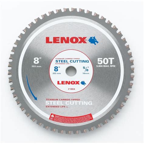 Lenox-21884 8 In. (203 mm) 50 TPI Metal Cutting Circular Saw Blade ...