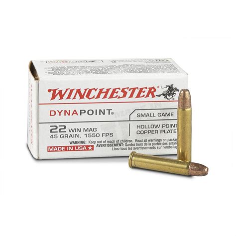 50 rds. .22 Winchester DynaPoint 45 Grain Hollow Point Ammo - 95231 ...