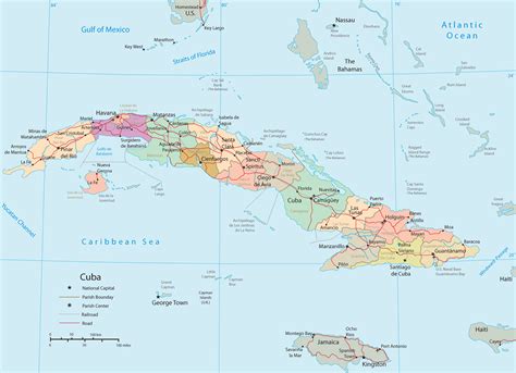 Map of Cuba, Havana