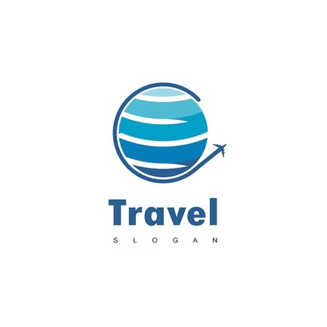 Premium Vector | World travel logo