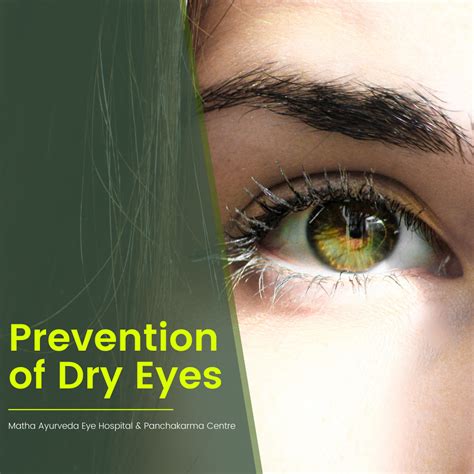 Prevention of Dry Eyes - Matha Ayurveda Eye Hospital