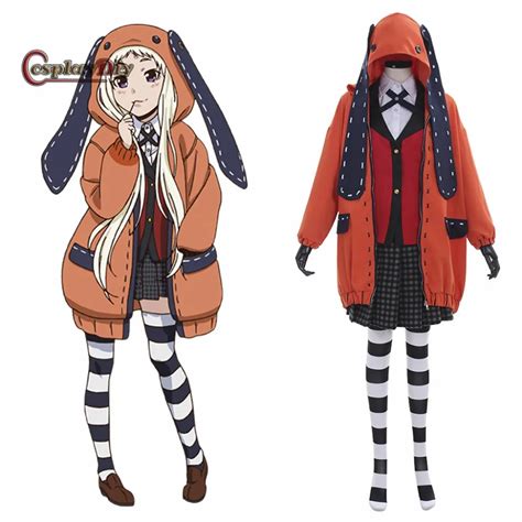 Anime Kakegurui Compulsive Gambler Runa Yomozuki Cosplay Costume ...