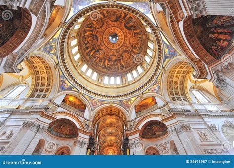 Saint Paul's Cathedral - Interior Details Royalty Free Stock ...