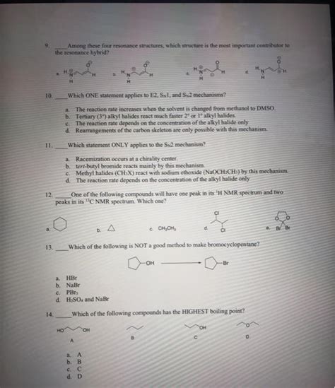 Solved Among these four resonance structures, which | Chegg.com