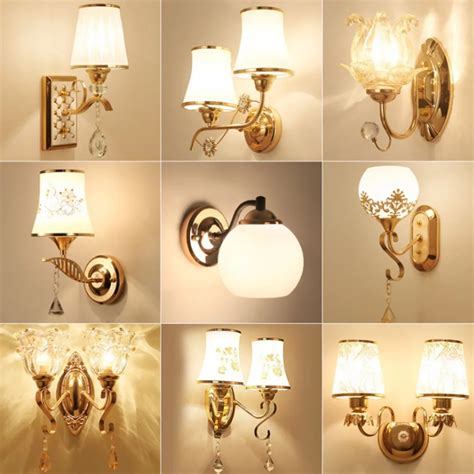 Simple European Luxury Wall Light Lamp For Bedroom Living Room TV ...