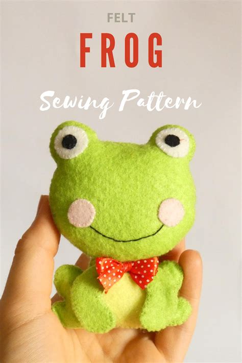 PDF Felt Frog Sewing PATTERN & Tutorial Stuffed Animals - Etsy