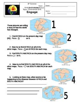 Continental Drift Engage Activity by NOLA Science | TPT