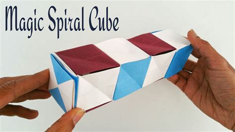 How to make a paper Magic spiral cube - Modular Origami Tutorial