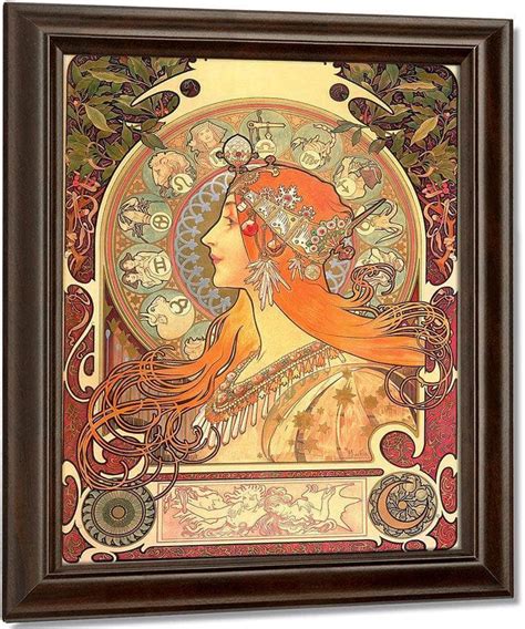 Zodiac By Alphonse Mucha Print, Canvas Art, Framed Print. – Truly Art