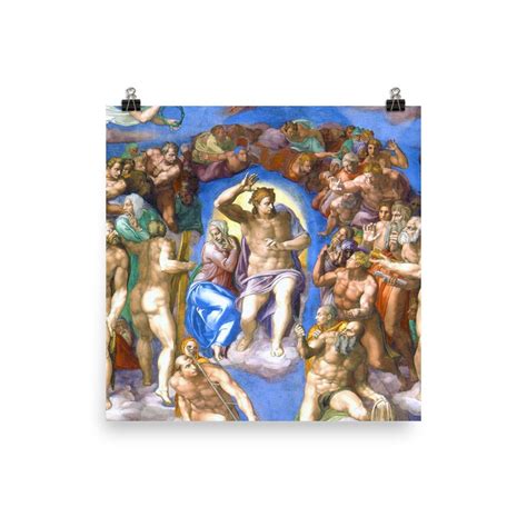 The Last Judgement Michelangelo Poster Print - Etsy