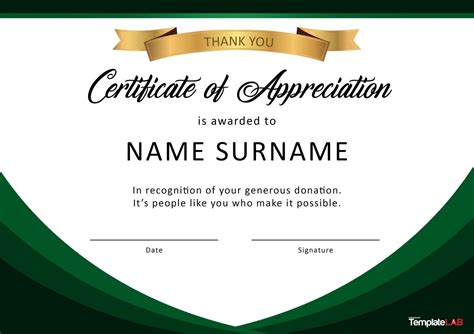 26 Free Certificate of Appreciation Templates and Letters