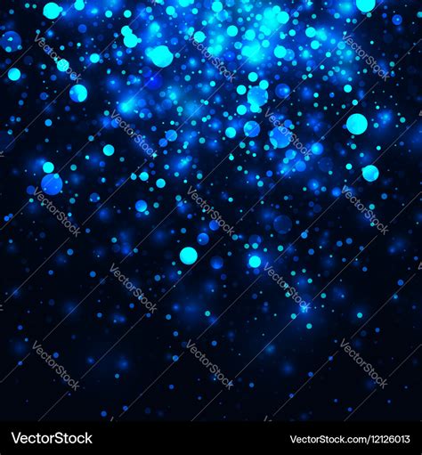 Blue glowing light glitter background Royalty Free Vector