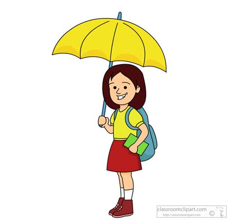 Girl With Umbrella Clipart | Free download on ClipArtMag