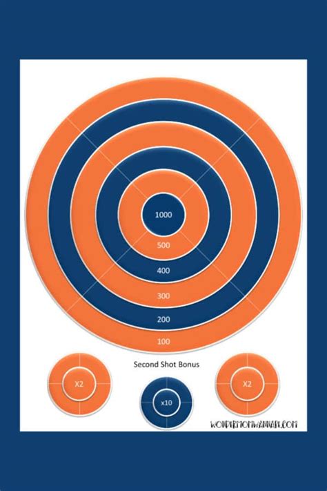 Nerf Target Printable - Printable Word Searches