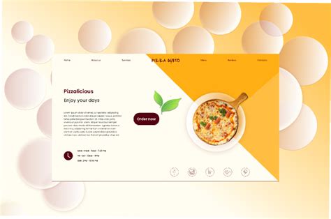 Beginner pizza website design (Community) | Figma