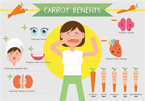 Carrot Benefits Infographic Vector 153469 Vector Art at Vecteezy