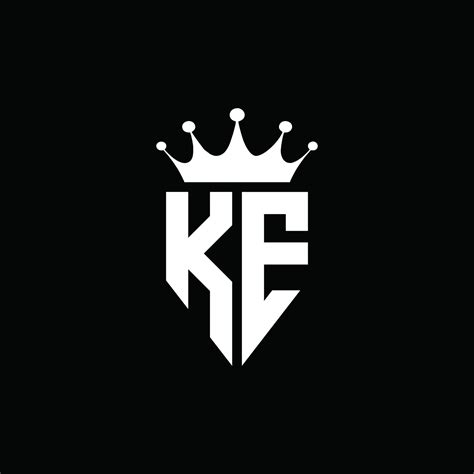 KE logo monogram emblem style with crown shape design template 4283859 ...