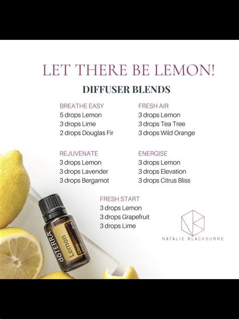 Lemon blends Diy Beauty Secrets, Essentail Oils, Diffuser Recipes, Oil ...