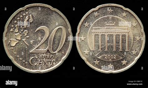 20 Euro cent coin, Germany, 2002 Stock Photo - Alamy