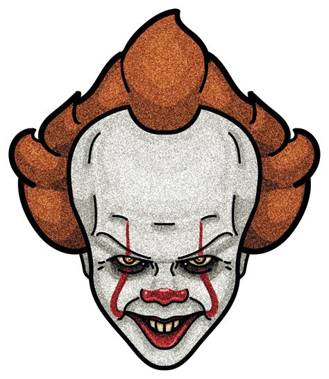 Pennywise Balloon Face Svg It Pennywise Clown Png Outline Pennywise ...