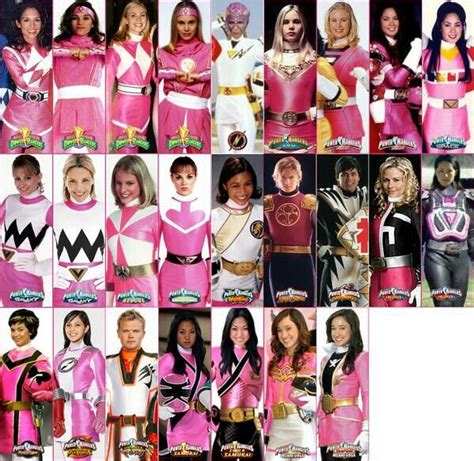 All The Pink Rangers | Power rangers samurai, Pink power rangers, All ...