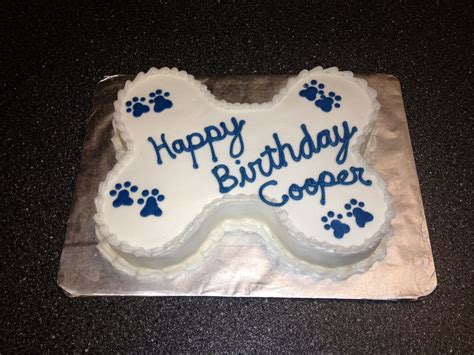 Dog Bone Birthday Cake