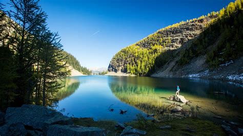 Lake Minnewanka Banff National Park Wallpapers - Wallpaper Cave