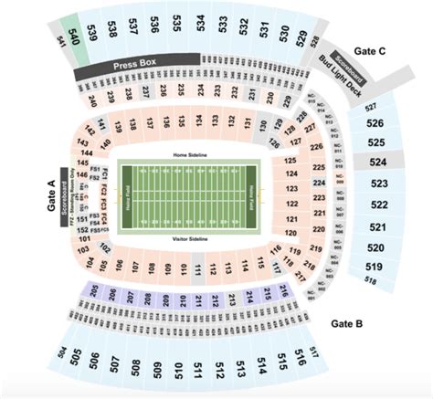 Acrisure Stadium Seating Chart + Section, Row & Seat Number Info