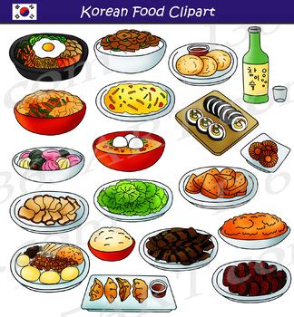 Korean BBQ Asian Food Clipart by I 365 Art - Clipart 4 School | TPT