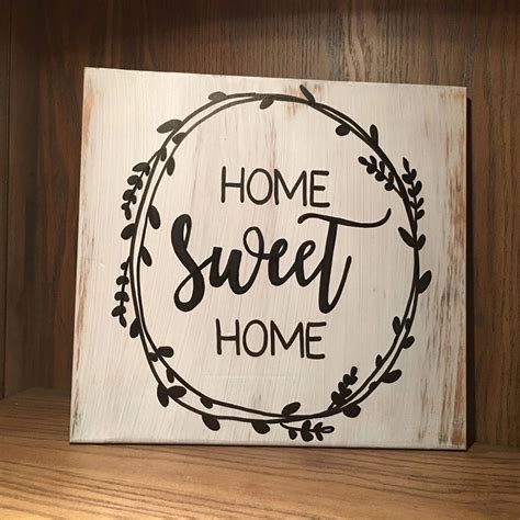 Vintage Retro Sign Home Decorative Rustic Wood Signs Home Sweet Sign ...