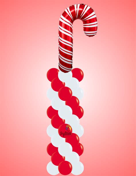 Candy Cane - Holiday Column – Inflate Balloons