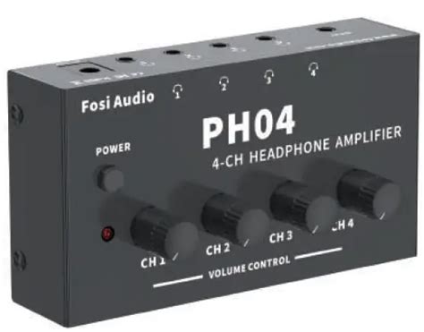 Fosi Audio PH04 4-CH Headphone Amplifier User Manual