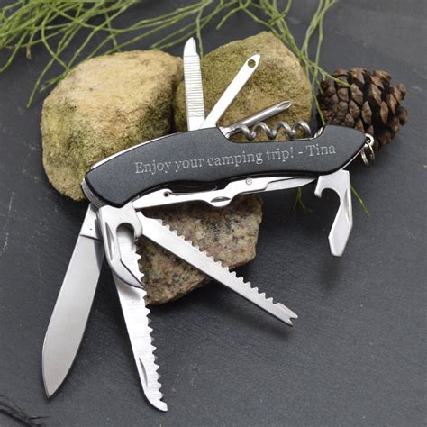 Engraved Multi Tool Pocket Penknife With 11 Accessories By ...