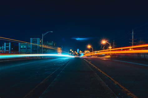 Fondos de pantalla : ciudad, la carretera, noche, tráfico 6000x4000 ...