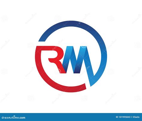 RM Letter Logo stock vector. Illustration of efficiency - 101995843