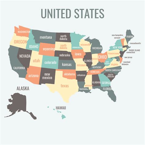 United States Printable Map