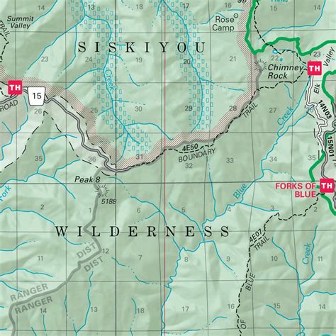 Six Rivers National Forest Visitor Map (North) by US Forest Service R5 ...