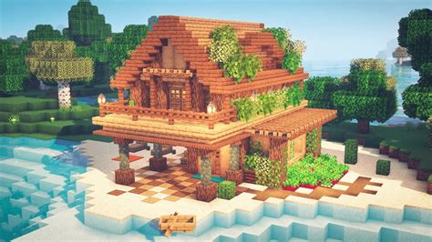 Minecraft | How to Build a Beach House - YouTube