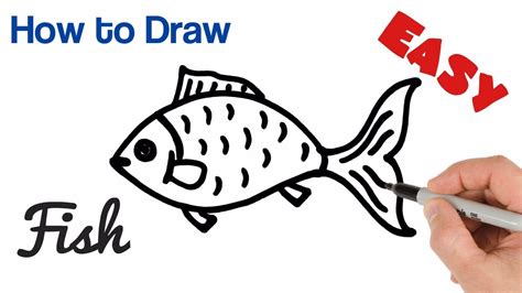 Fish Drawing Outline Easy And now you can teach your children to draw ...