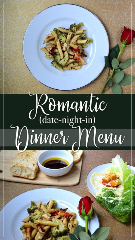 15 Minute Romantic Dinner Menu for a Date-Night-In - The DIY Lighthouse