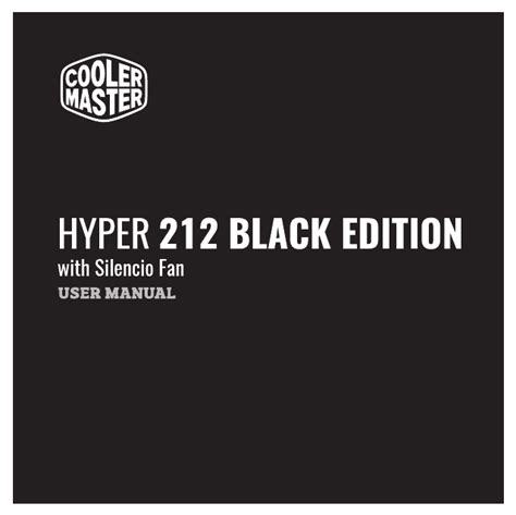 Manual - Hyper 212 Black Edition