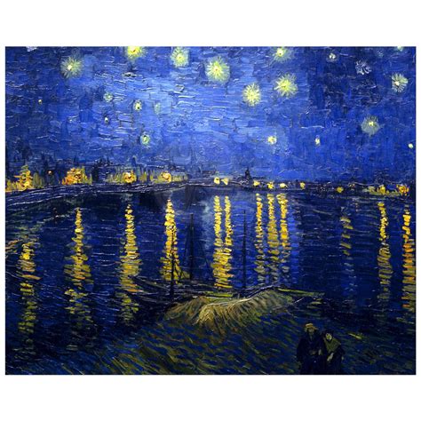 Starry Night Over The Rhone / Van Gogh 1888 | Starry night van gogh ...