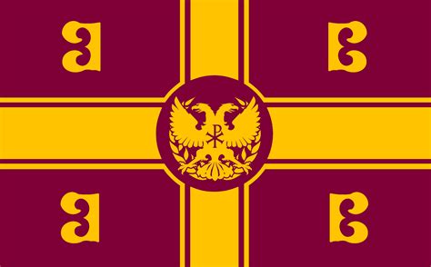 Neo-Byzantine Empire flag : r/vexillology