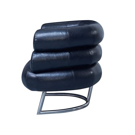 China Customized Black Faux Leather Bibendum Chair Replica ...